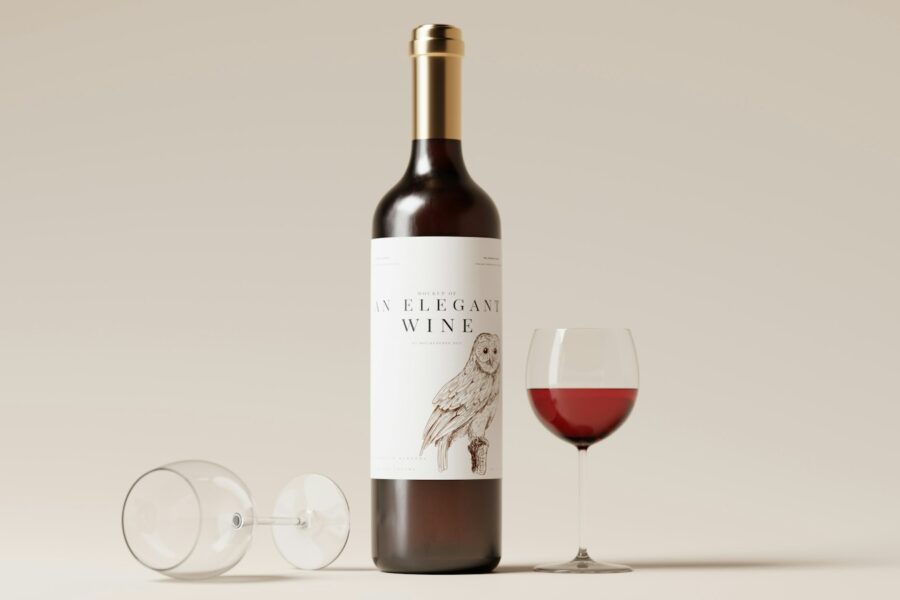 Garrafa de vinho em destaque para ilustrar como ler e interpretar o rótulo de um vinho